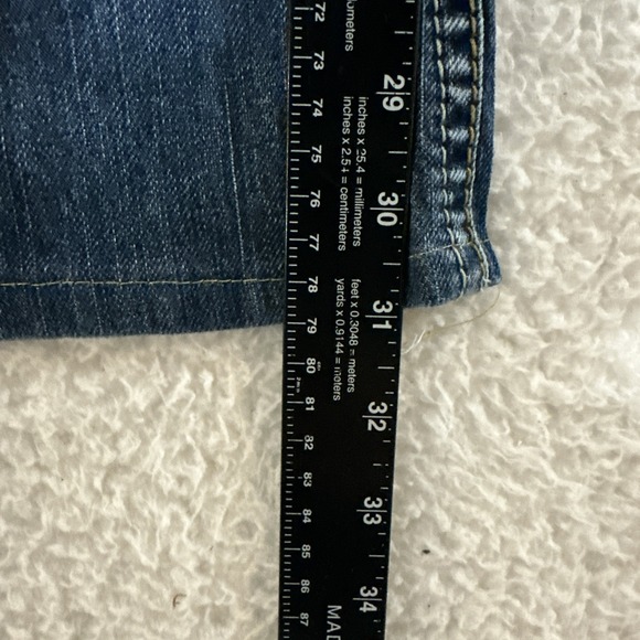 Silver Eden Boot Cut Distressed Medium Wash Embroidered Denim Size 32 - Picture 12 of 13
